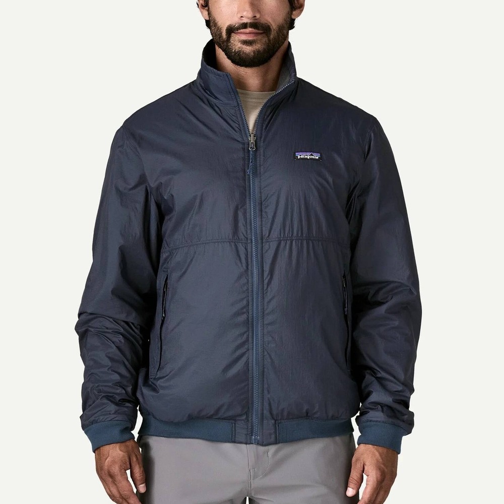 Patagonia Mens Reversible Shelled MicroDini‎ Jacket New Navy Size Medium NWT